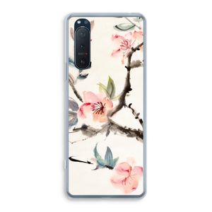 Japanse bloemen: Sony Xperia 5 II Transparant Hoesje