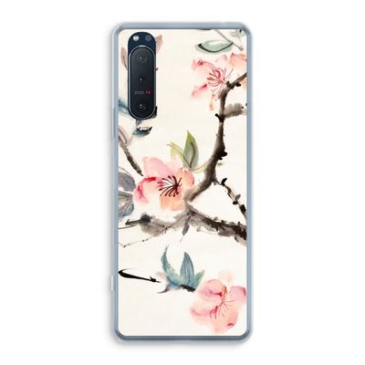 Japanse bloemen: Sony Xperia 5 II Transparant Hoesje