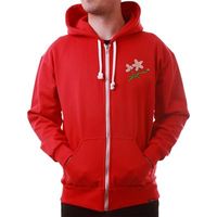Japan 1932 Retro Rugby Zipped Hoodie - Rood - thumbnail