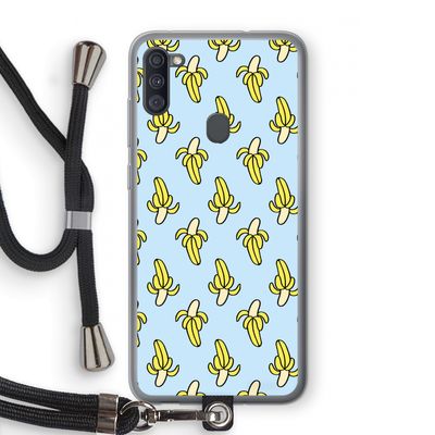 Bananas: Samsung Galaxy A11 Transparant Hoesje met koord