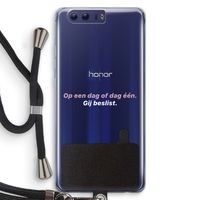 gij beslist: Honor 9 Transparant Hoesje met koord