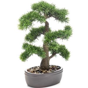 Kunstplant Bonsai boompje - Cedrus Atlantica Glauca - 45 cm