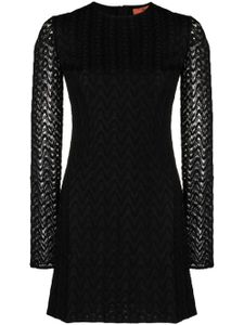 Missoni robe courte à motif zigzag - Noir