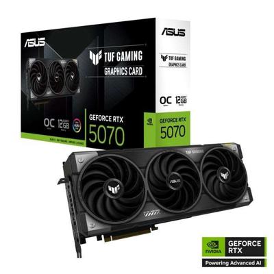 Grafische kaart - Asus - TUF Gaming GeForce RTX 5070 - 12 GB GDDR7 - PCIe 5.0 - HDMI, DisplayPort