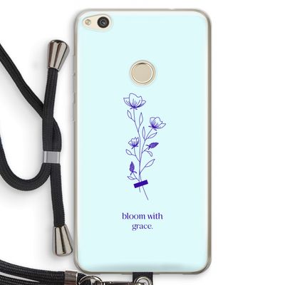 Bloom with grace: Huawei Ascend P8 Lite (2017) Transparant Hoesje met koord