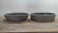 Riviersteen waskommen set RXL250301AB, 66x36x15 cm