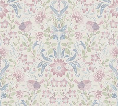 AS Creation Maison Charme - Creme - Vogel - 390753