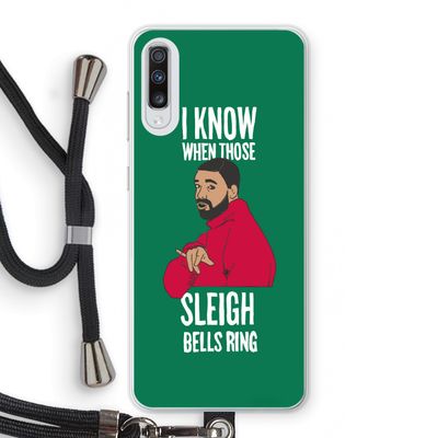 Sleigh Bells Ring: Samsung Galaxy A70 Transparant Hoesje met koord