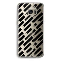 Zwarte vegen: Samsung Galaxy S7 Edge Transparant Hoesje