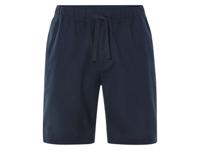 LIVERGY Korte linnen heren broek (Marineblauw, S)