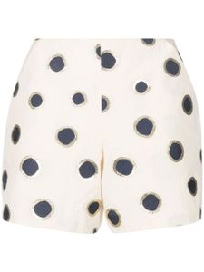 Bambah short taille-haute à pois - Jaune