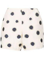 Bambah short taille-haute à pois - Jaune