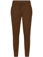 Dolce & Gabbana pantalon en laine vierge à coupe fuselée - Marron