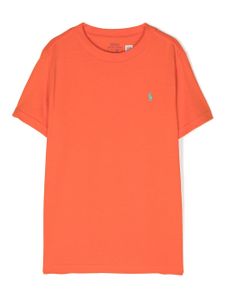 POLO RALPH LAUREN KIDS t-shirt à imprimé - Orange