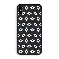 Eyes pattern: iPhone XS Biologisch afbreekbaar hoesje