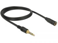 DeLOCK 85631 2m 3.5mm 3.5mm Zwart audio kabel - thumbnail