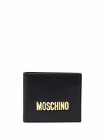 Moschino portefeuille à plaque logo - Noir