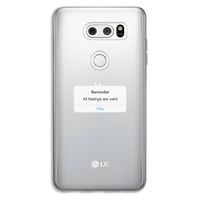 Reminder: LG V30 Transparant Hoesje