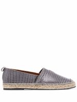 Philipp Plein espadrilles à patch logo - Gris