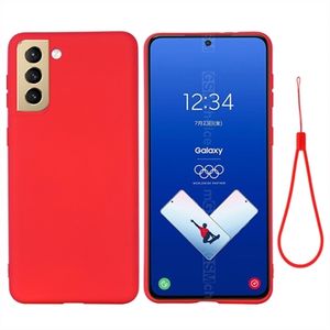 Samsung Galaxy S21 FE 5G Liquid Siliconen Hoesje - Rood