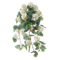 Geranium Kunstplant - wit - L41 cm