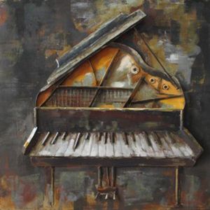 Gave special 3D art Piano
