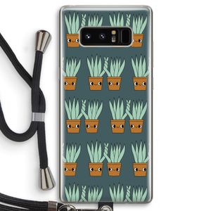 Sansevieria: Samsung Galaxy Note 8 Transparant Hoesje met koord