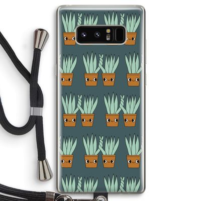 Sansevieria: Samsung Galaxy Note 8 Transparant Hoesje met koord