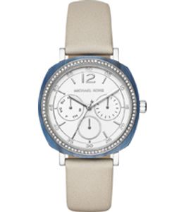 Horlogeband Michael Kors MK2672 Leder Beige 18mm