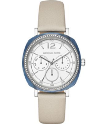 Horlogeband Michael Kors MK2672 Leder Beige 18mm