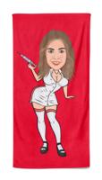 Cartoon Handdoek Sexy Nurse - Pillow Buddies