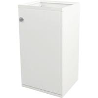 V-part modulaire afvalbak met deur en zakhouder 85 l, wit