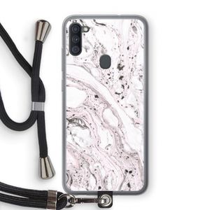 Mengelmoes: Samsung Galaxy A11 Transparant Hoesje met koord