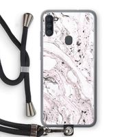Mengelmoes: Samsung Galaxy A11 Transparant Hoesje met koord
