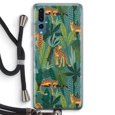 Luipaard 2: Huawei P20 Pro Transparant Hoesje met koord