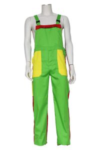 Tuinbroek kinderen groen/geel/rood