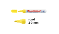 Edding Krijtmarker | neongeel | streepbreedte 2-3 mm ronde punt | 10 stuks - 4-4095065 4-4095065