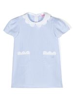 Il Gufo robe en coton à rayures - Bleu