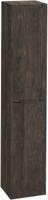 Saqu Lima hoge kast met mat zwarte greep 35x32x180cm kasteel bruin Saqu Lima hoge kast met mat zwarte greep 35x32x180cm kasteel bruin