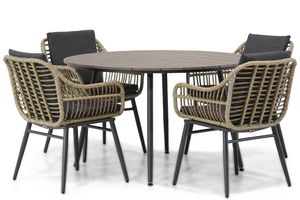 Coco Leonardo/Matale 125 cm rond dining tuinset 5-delig