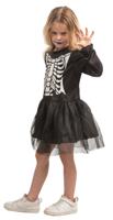 Skeletjurkje Kind met Tutu Zwart