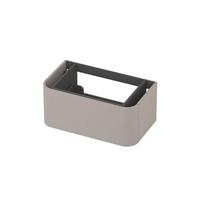 INK - Afgeronde Onderkast Gelakt 1 Lade Softclose Tbv Grepen - 800x450x350 Mm - Mat Kasjmier Grijs