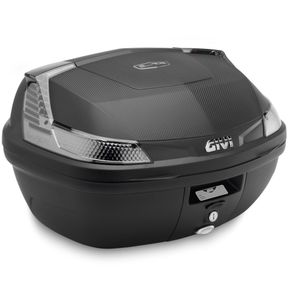 GIVI B47 Blade Monolock Topkoffer, Topkoffers en zijkoffers voor de moto, fumé reflectoren, zwarte cover