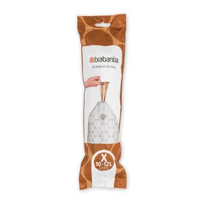 Brabantia perfectfit afvalzak, code x, 10-12l,20 stuks