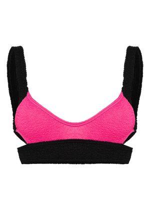 Bond-eye haut de bikini Splice Nino à design colour block - Rose
