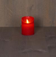 Batterijverlichting kaars wax rustiek bewegende vlam 7,5x10cm rood 3xaaa/timer - Annas collection Batterijverlichting kaars wax rustiek bewegende vlam 7,5x10cm rood 3xaaa/timer - Annas collection
