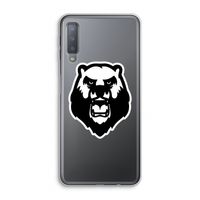 Angry Bear (white): Samsung Galaxy A7 (2018) Transparant Hoesje