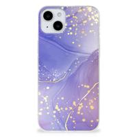 Smartphone hoesje voor iPhone 15 Watercolor Paars