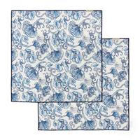 Riviera Maison - Floral Island Print Napkin 2 pieces - Blauw | White