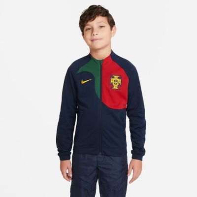 Portugal Trainingsjas Academy Pro Anthem WK 2022 - Navy/Groen/Geel Kinderen Portugal Trainingsjas Academy Pro Anthem WK 2022 - Navy/Groen/Geel Kinderen